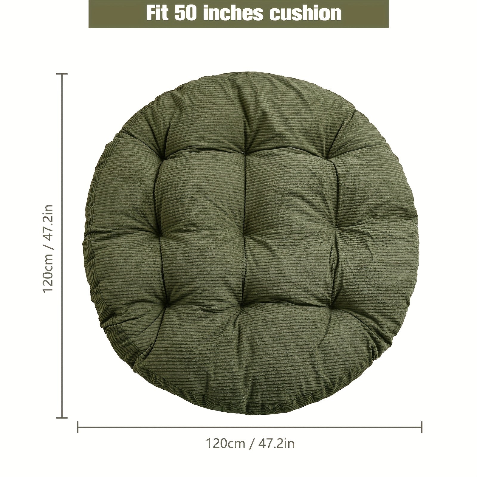 Papasan Chair Cushion Without The Chair, Measuring 47.2\