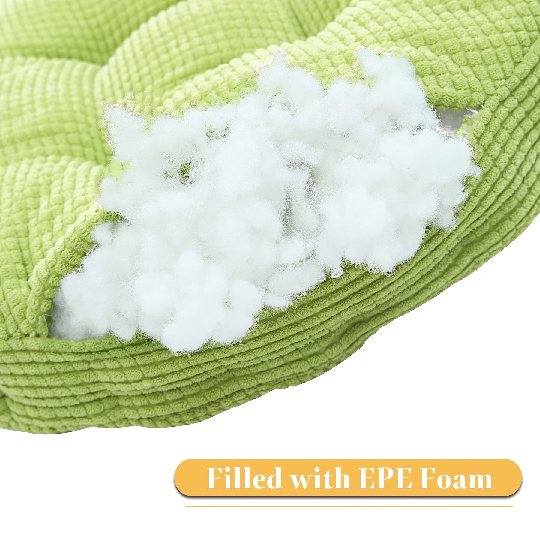 Set Of 2 Soft And Thick Tatami Seat Cushions (1pc Round + 1pc Square) - Corduroy Chair Cushions For Office, Bedroom And Dining Chairs - Round And Square Home Decor Cushions