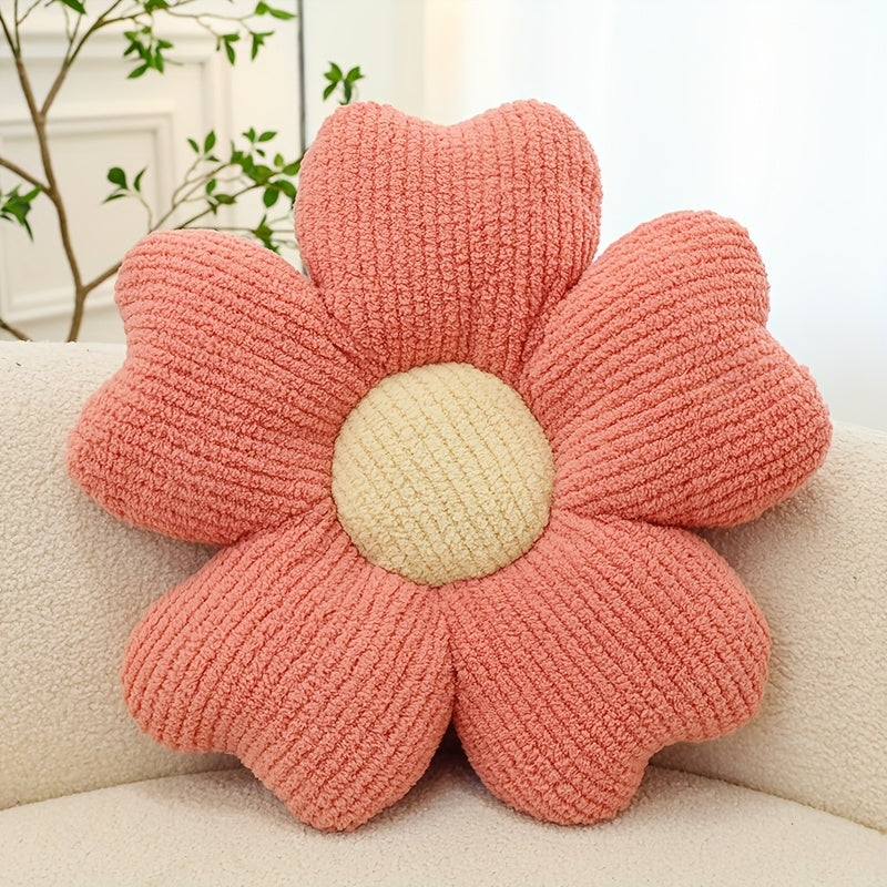 2pcs Flower Pillow, Cute Daisy Pillow Flower Shaped Throw Pillow Cushion Seating Cushion Flower PlushThrow Pillow Floor Pillows Home Decorative Pillows, Suitable for Bedroom Bedding, Home Decoration, Sofa Decoration And Other Multiple Scenarios