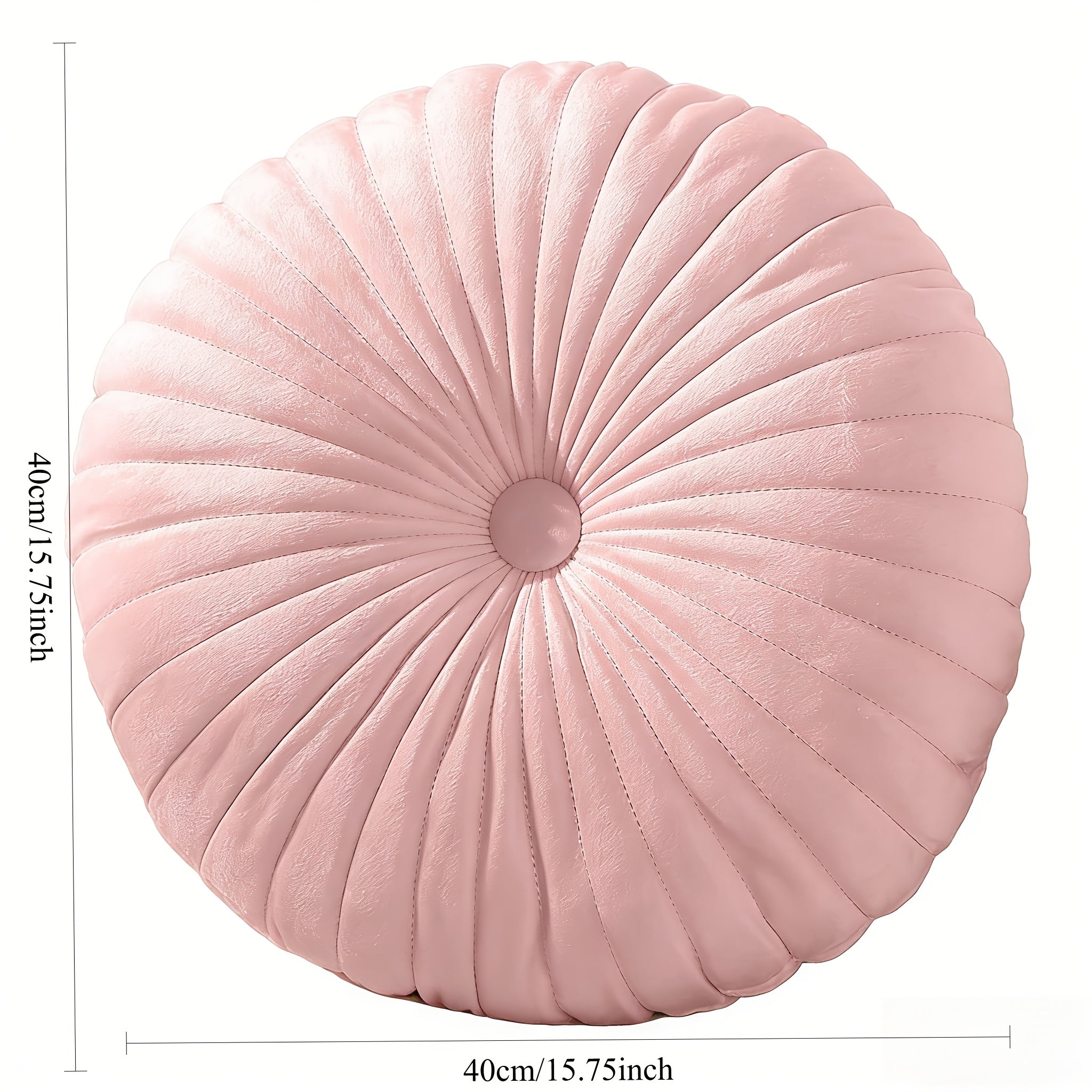 1pc Pink Round Throw Pillow, Nordic Modern Style, Simple Design, Sofa, Bed, Floating, Chair Cushion, Durable and Easy to Take Care Of, Bay Window Floor Seat Futon Decoration, First Choice for Gifts