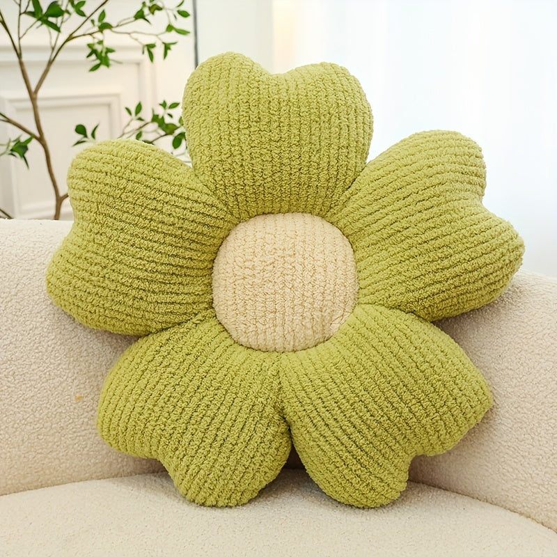 2pcs Flower Pillow, Cute Daisy Pillow Flower Shaped Throw Pillow Cushion Seating Cushion Flower PlushThrow Pillow Floor Pillows Home Decorative Pillows, Suitable for Bedroom Bedding, Home Decoration, Sofa Decoration And Other Multiple Scenarios