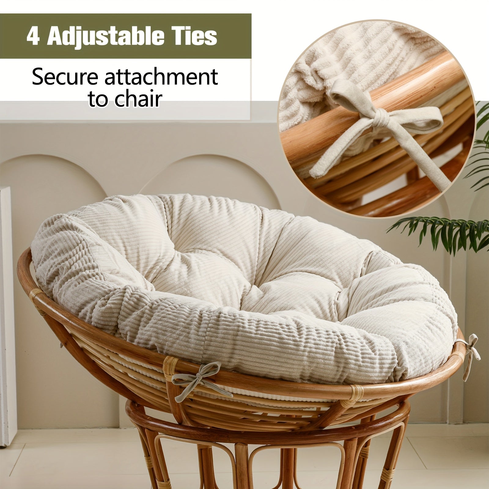 Papasan Chair Cushion Without The Chair, Measuring 47.2\
